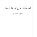 Alain Milon su Antonin Artaud