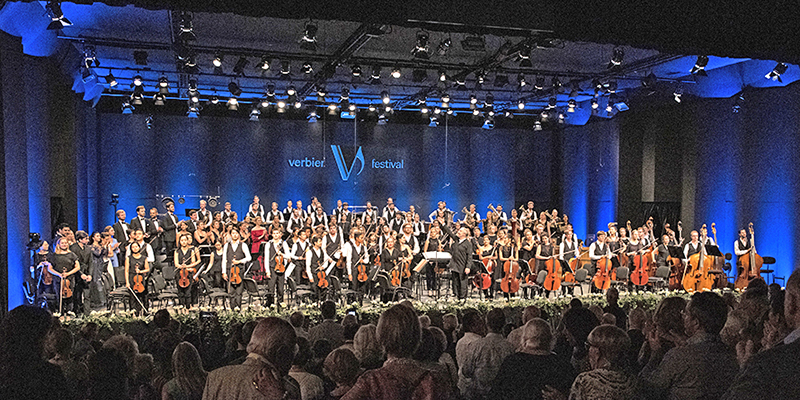 Orchestra e canto, magnifico concerto al Verbier Festival