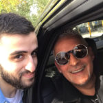 Luca, l’abbraccio con il campione Roberto Baggio