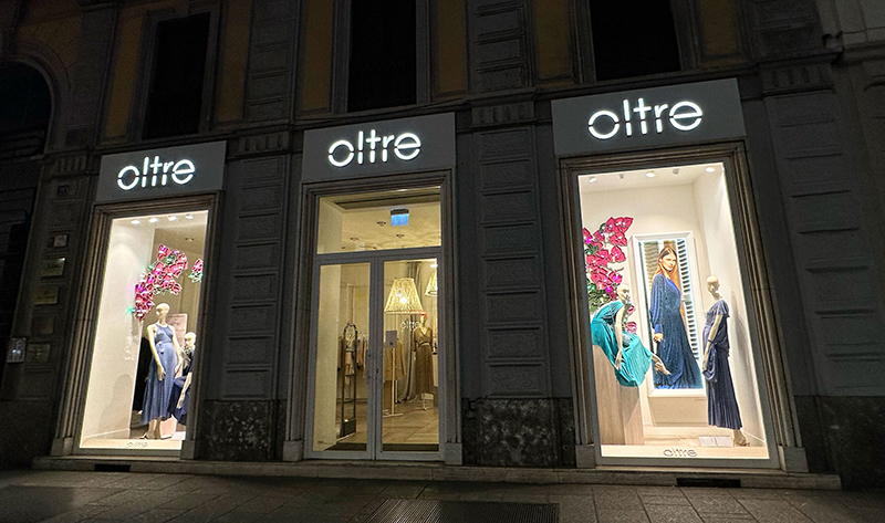 Le vetrine di Oltre per Milano Design Week